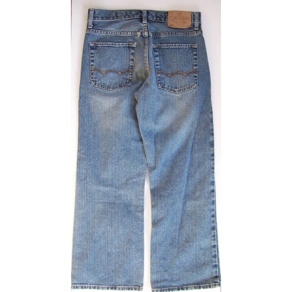 Young Mens AMERICAN EAGLE Bootcut Jeans 28 x 28 Medium Wash - Picture 4 of 5